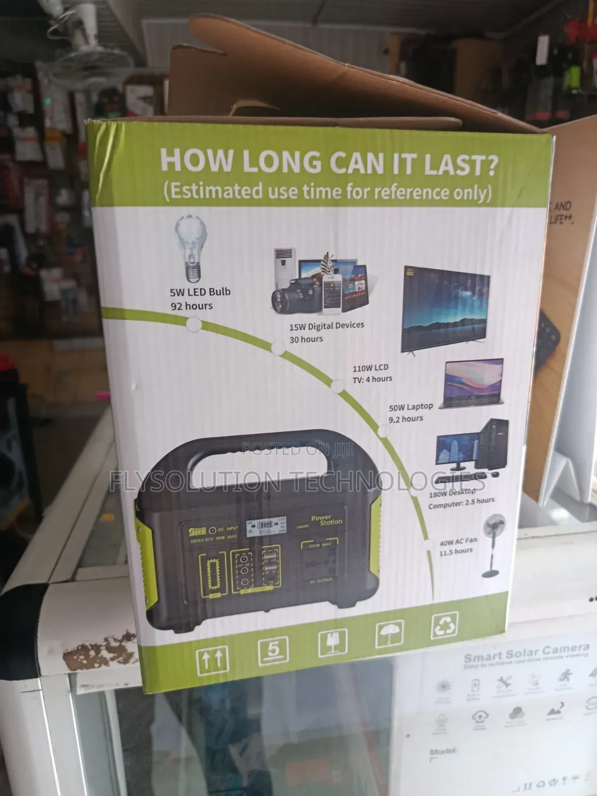 500w Portable Power Station Solar Generator