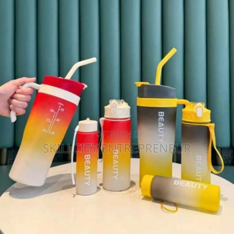 3-in-1 Plastic Set of Cup With Different Colours