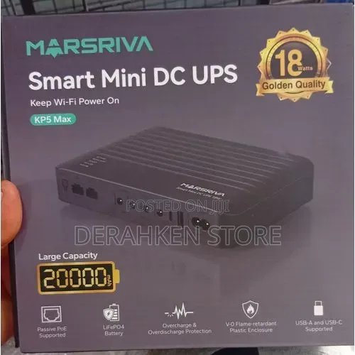 Marsriva Kp5 Max 20000mah Smart Mini Router Dc Ups 18 Watts