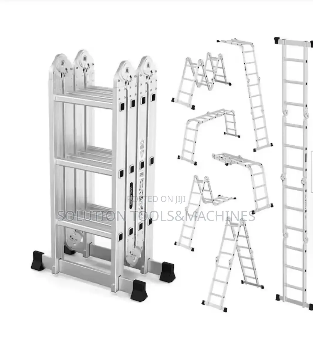 Foldable Multipurpose Aluminium Ladder 4*7- 8.3meters
