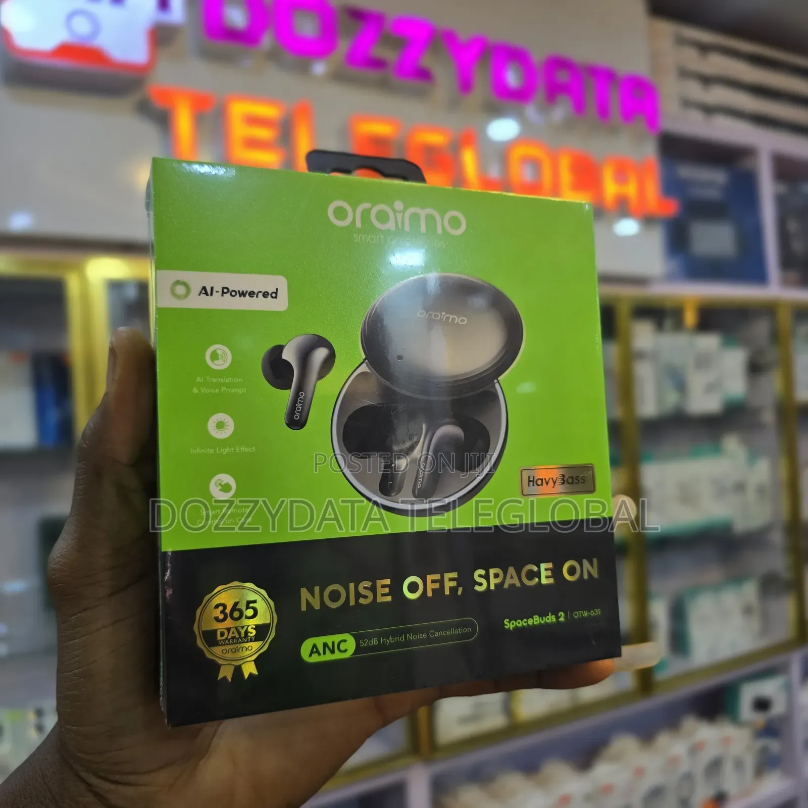 Oraimo Spacebuds 2 Ai Smart 45hrs Playtime With X2 Noise Cancellation