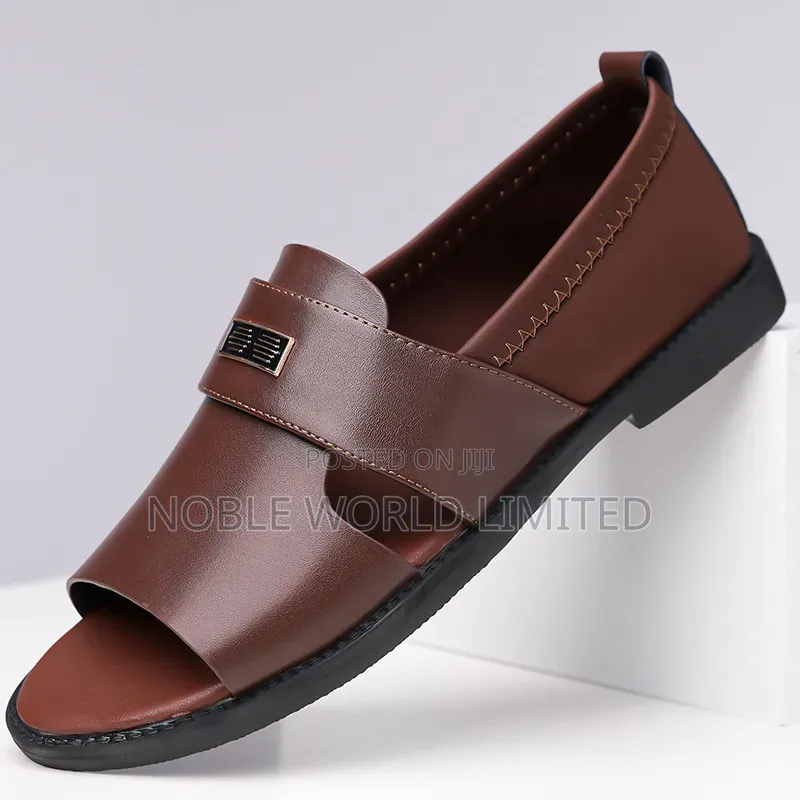 Black/Brown Unique Sandals Cb 7h