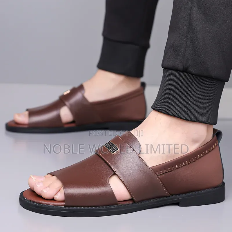 Black/Brown Unique Sandals Cb 7h