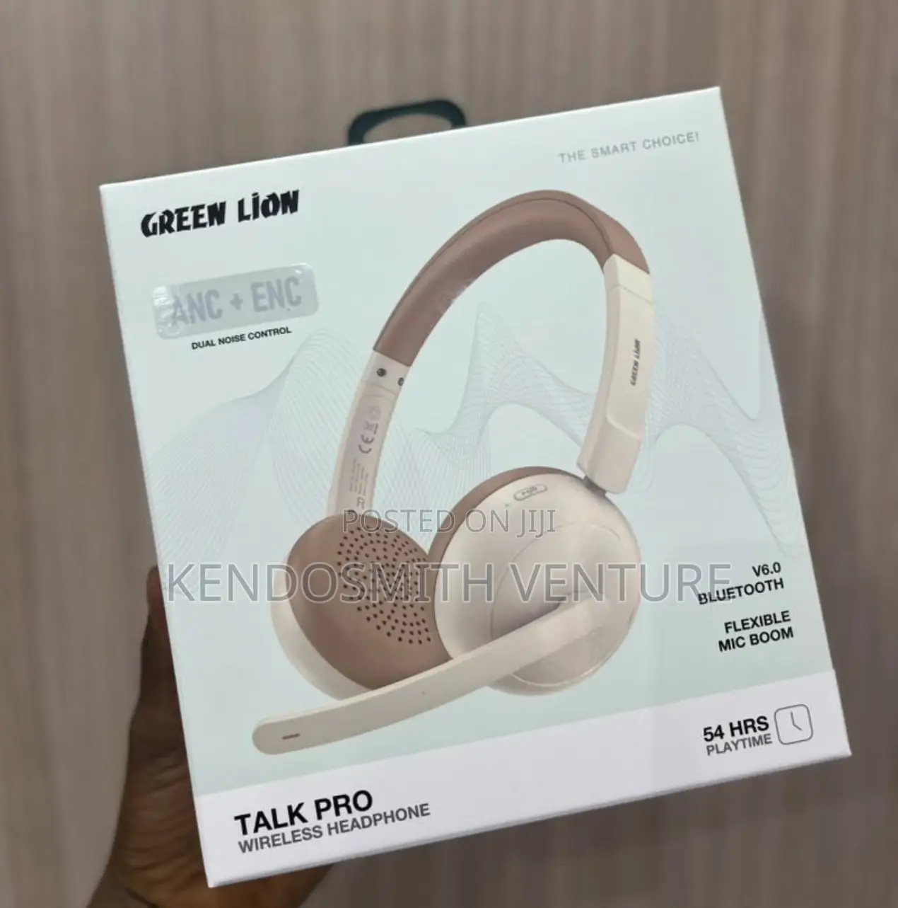 Green Lion Talk Pro Wireless Headphone With Mic–Anc + Enc,