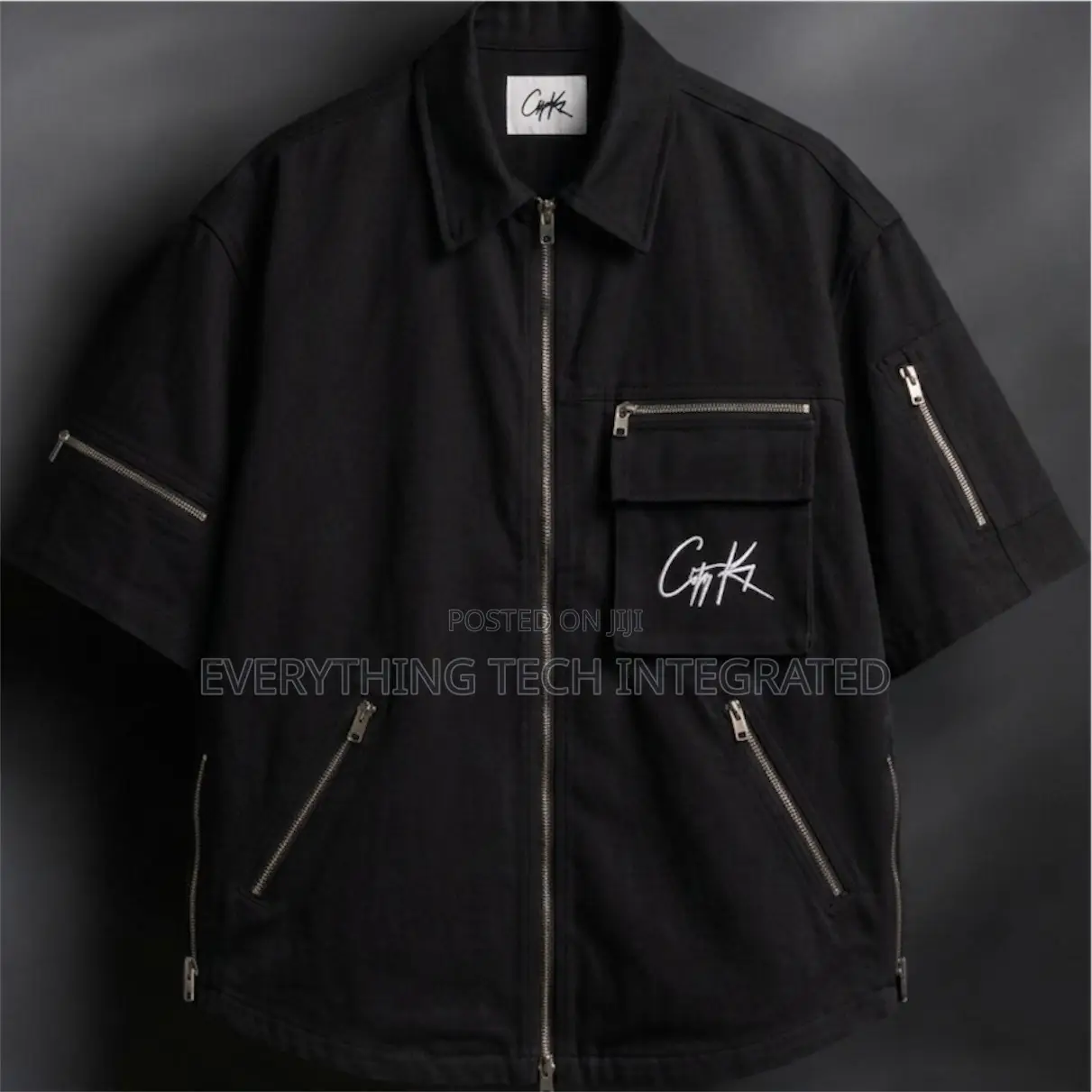 Zipped Oversized Shirt and Short