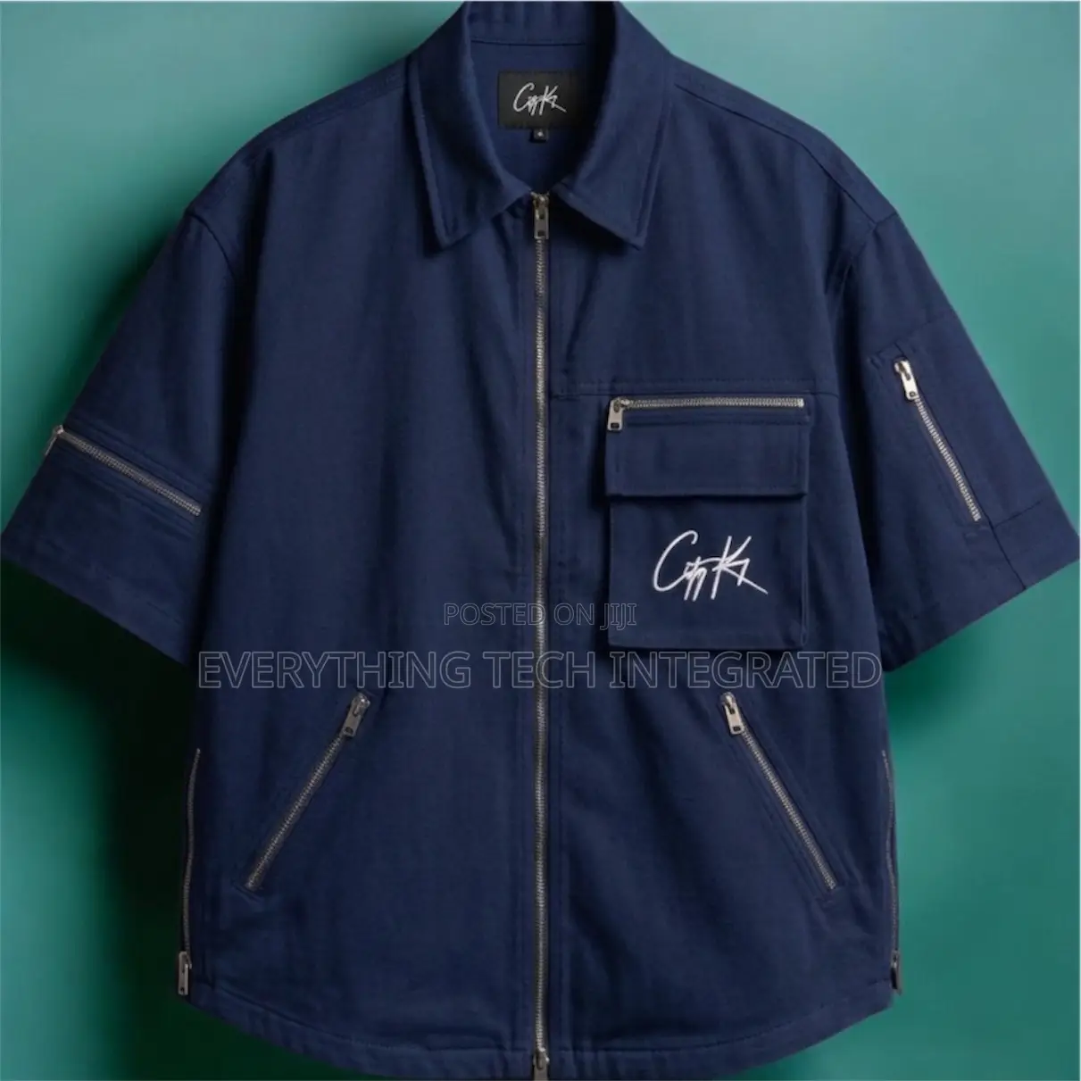 Zipped Oversized Shirt and Short