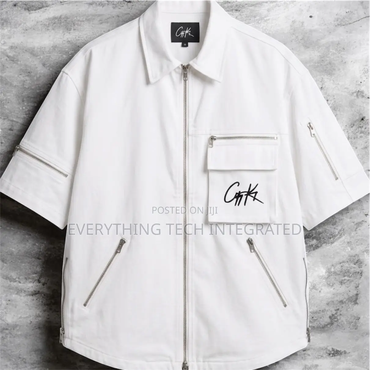 Zipped Oversized Shirt and Short