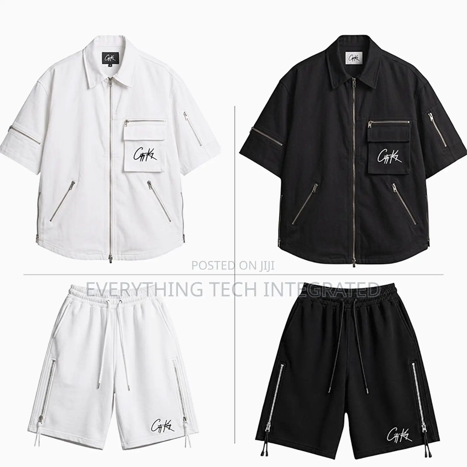 Zipped Oversized Shirt and Short