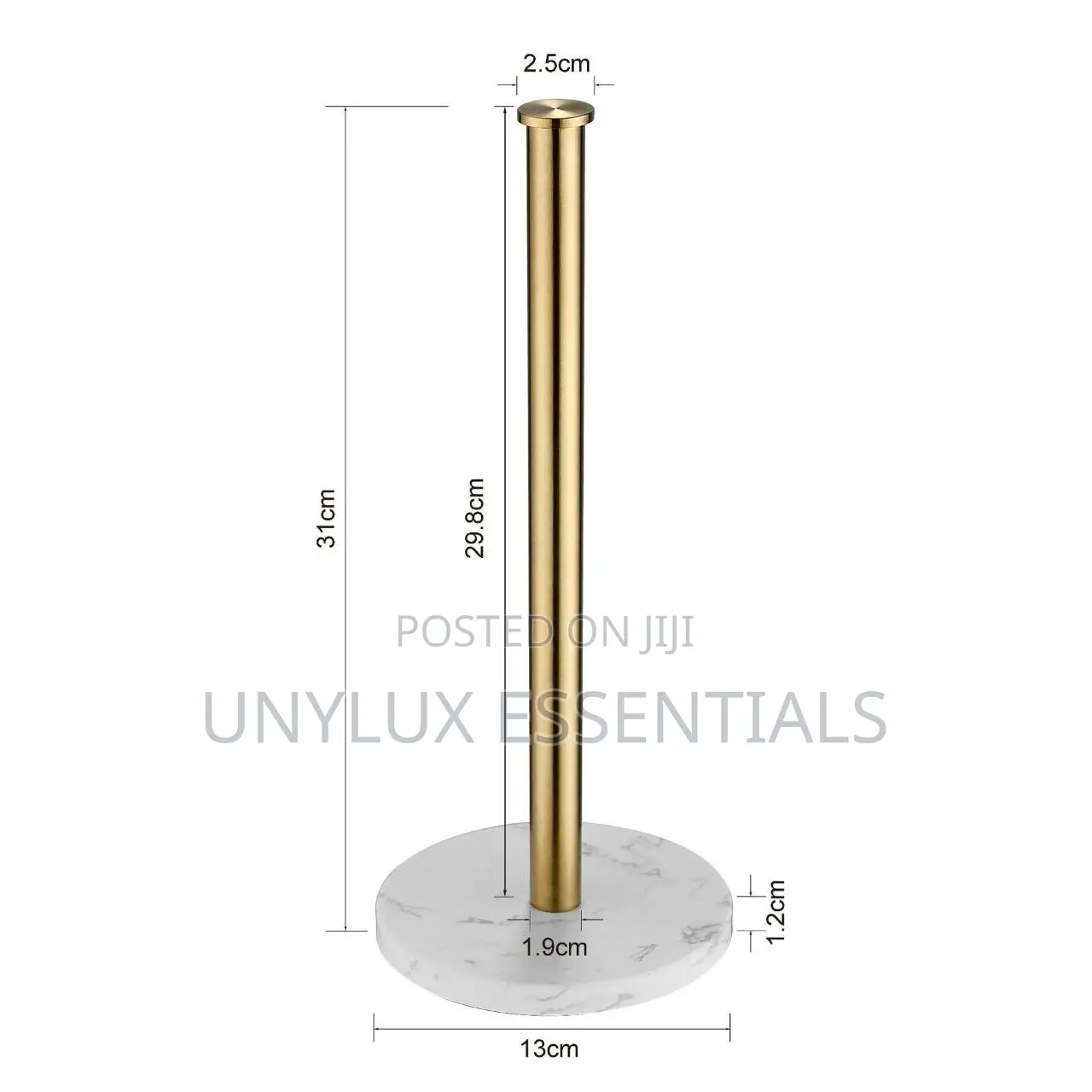 Luxury Gold Marble Base Kitchen Paper Holder