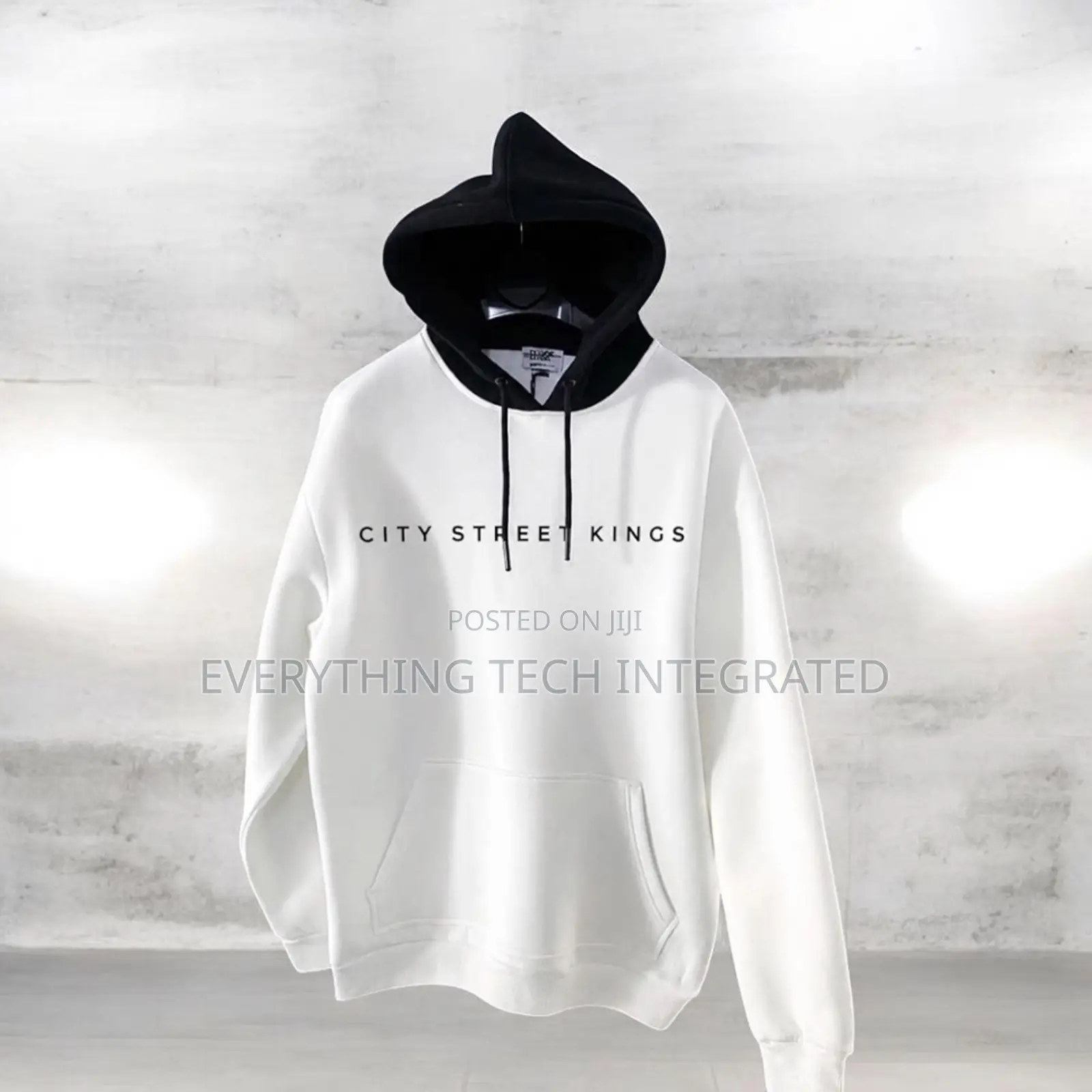 City Two Toned Pull-Over Hoodie