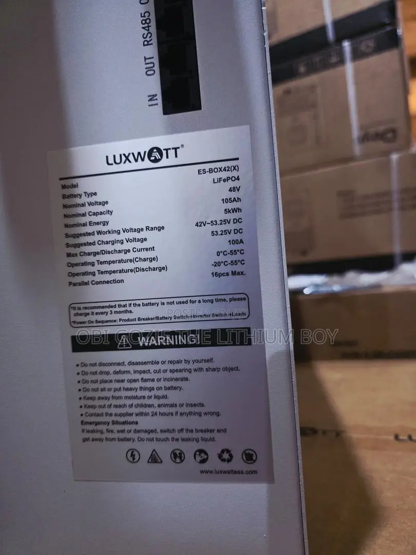 5kwh 48v Luxwatt Solar Lithium Ion Battery Best Importer And Seller