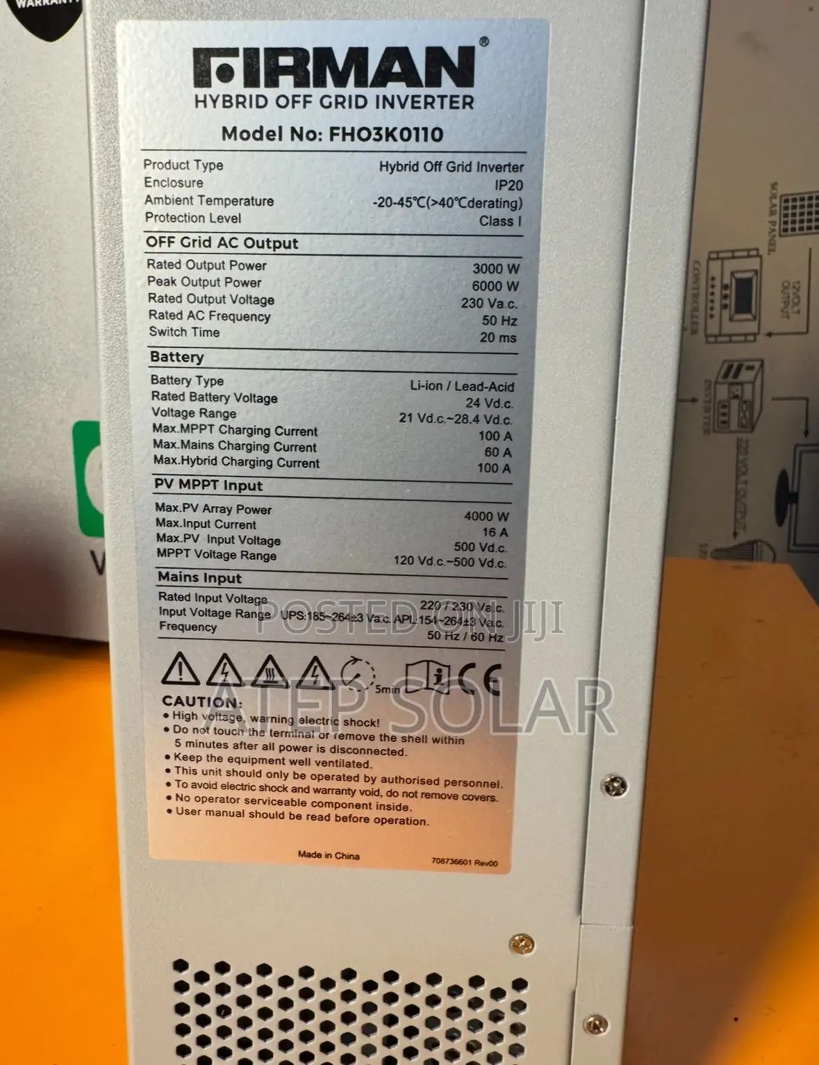 Firman 3kva Hybrid Inverter