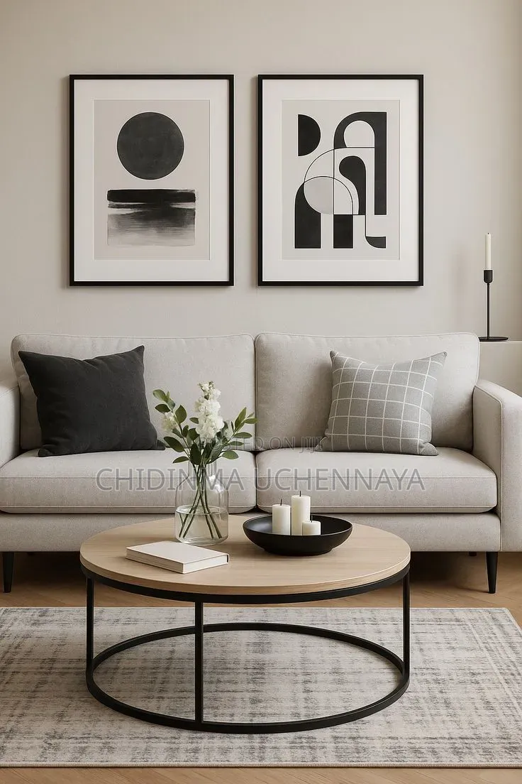 2pcs/Set Abstract Geometric Canvas Print