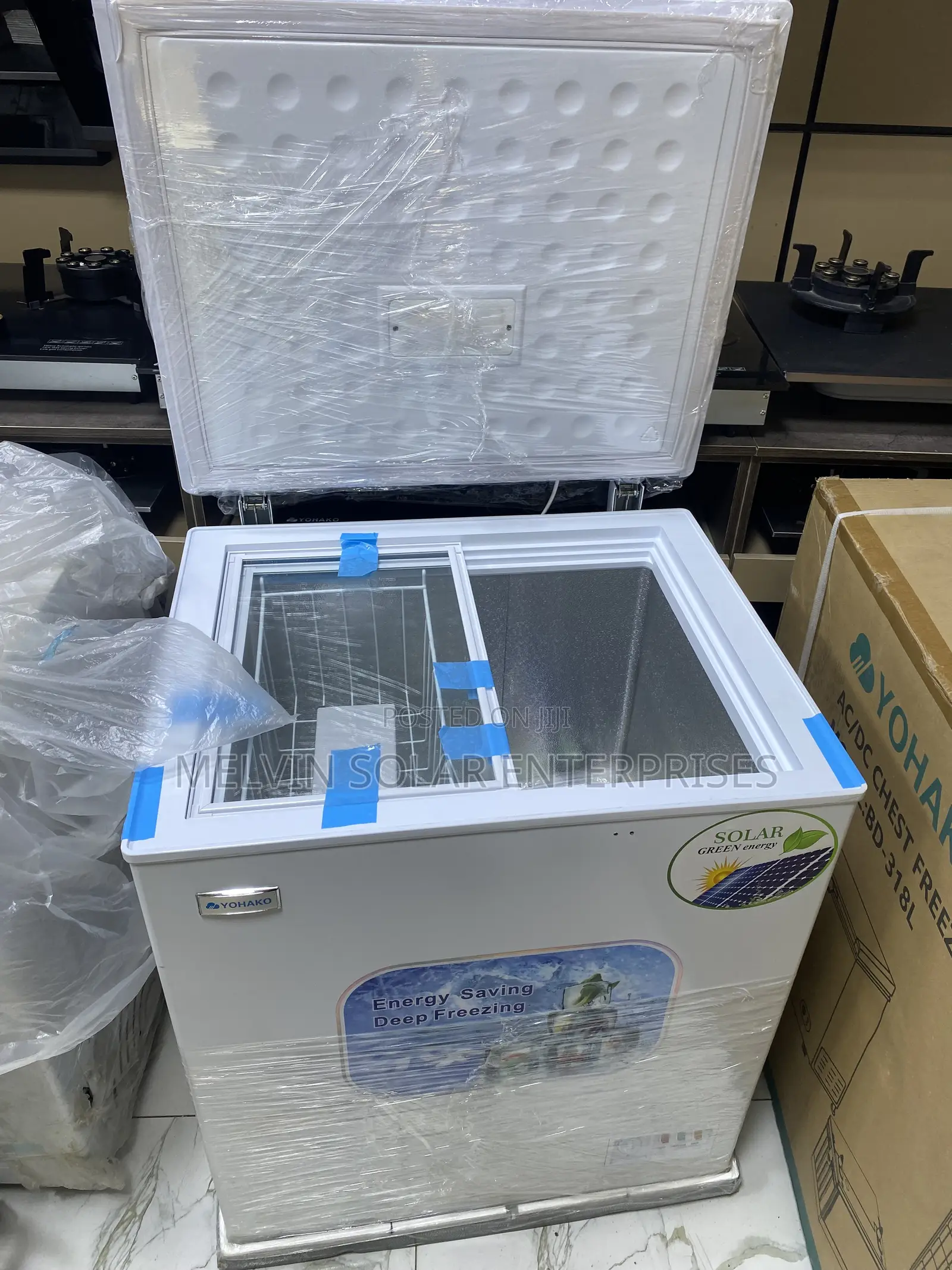 165l Yohako Solar Ac/Dc Deep Freezer Available in Store Can Use Panels