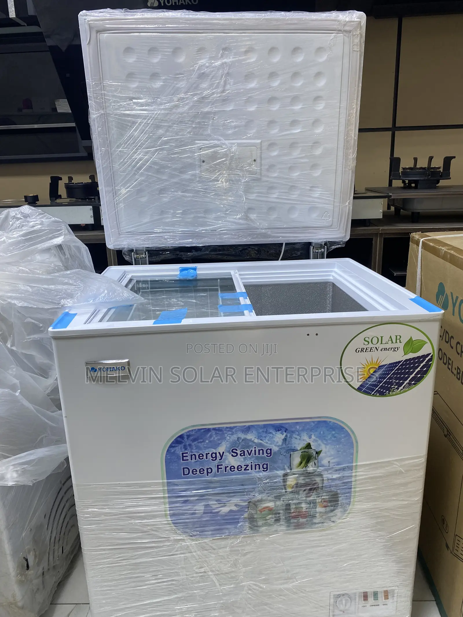 165l Yohako Solar Ac/Dc Deep Freezer Available in Store Can Use Panels