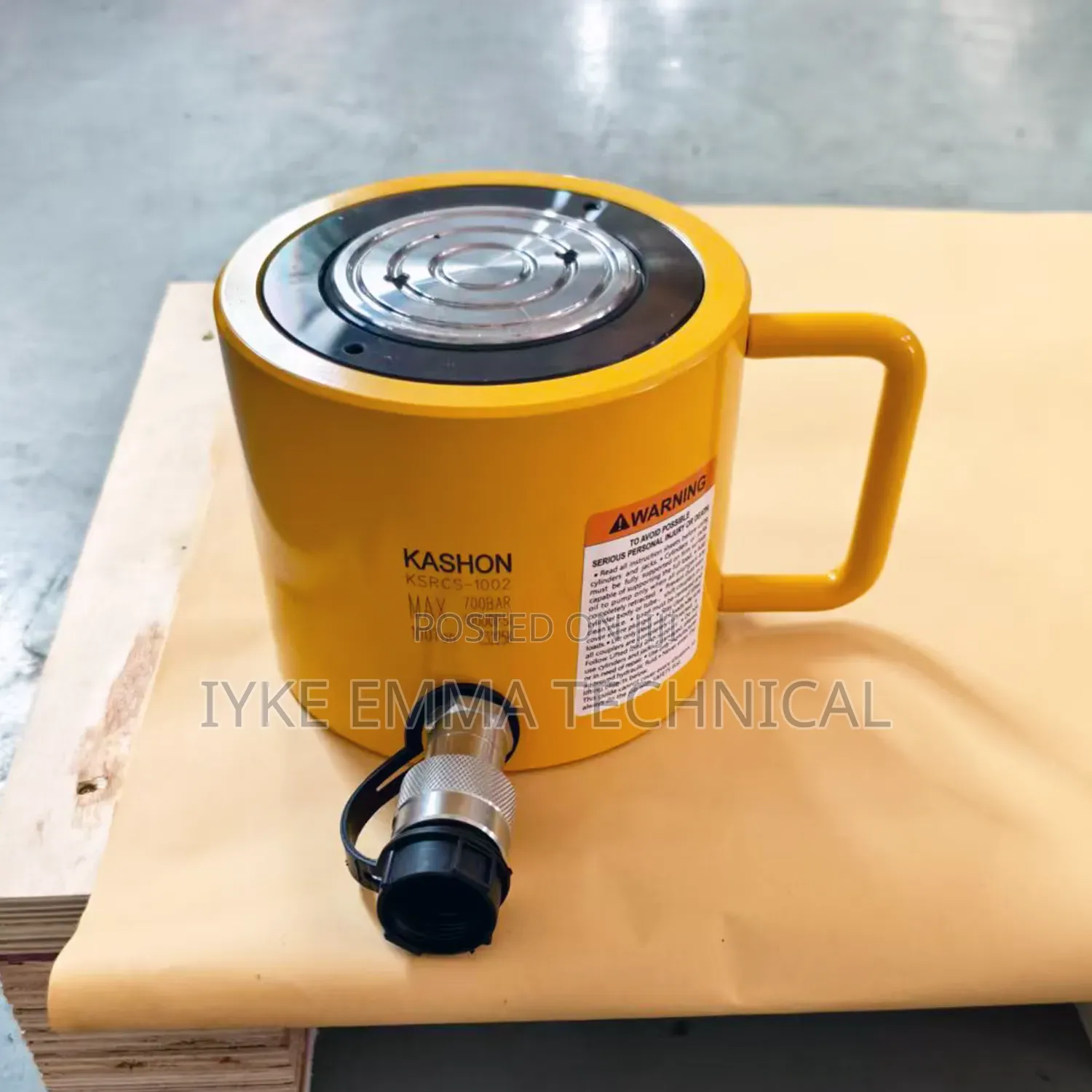 Rcs1002, 100 Ton Capacity Single-Acting Hydraulic Cylinder