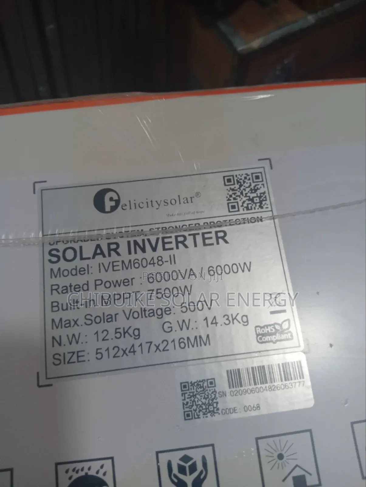 Felicity Solar Inverter Ivem600kva/48v