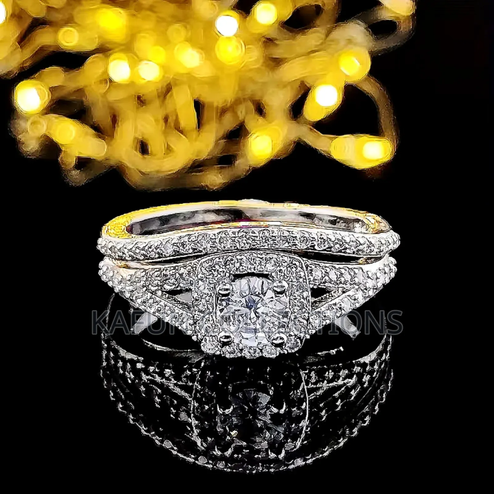 Zirconia High Quality Silver Female Wedding Rings