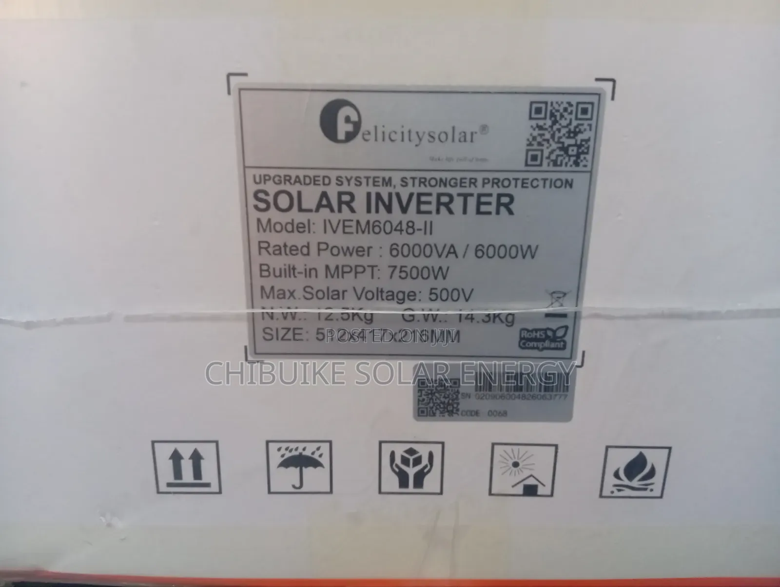 Felicity Solar Inverter Ivem600kva/48v