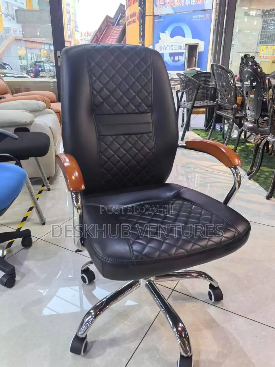 Leather Swivel Chair