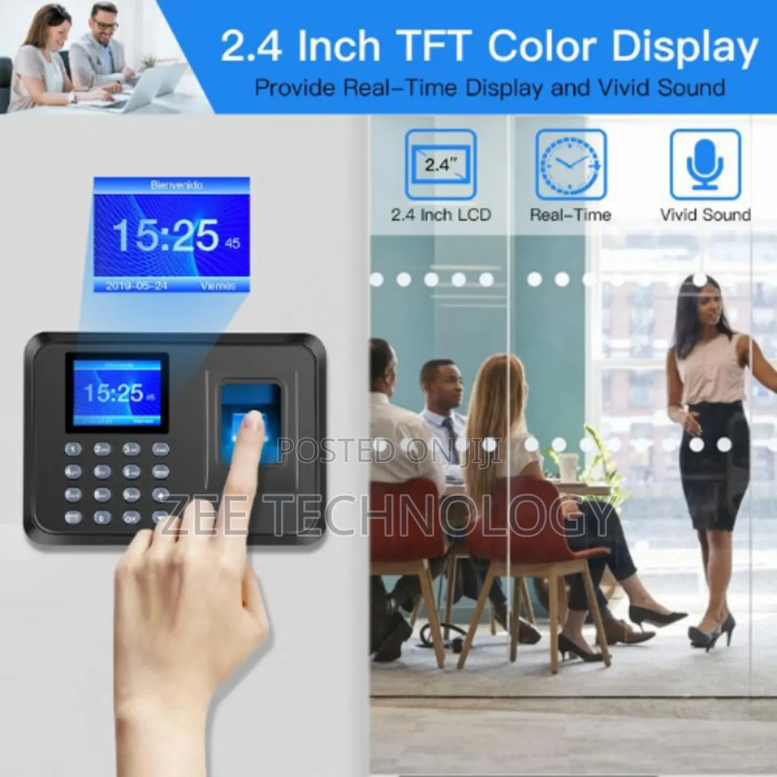 Time And Attendance Machine With Battery Backup Lm
