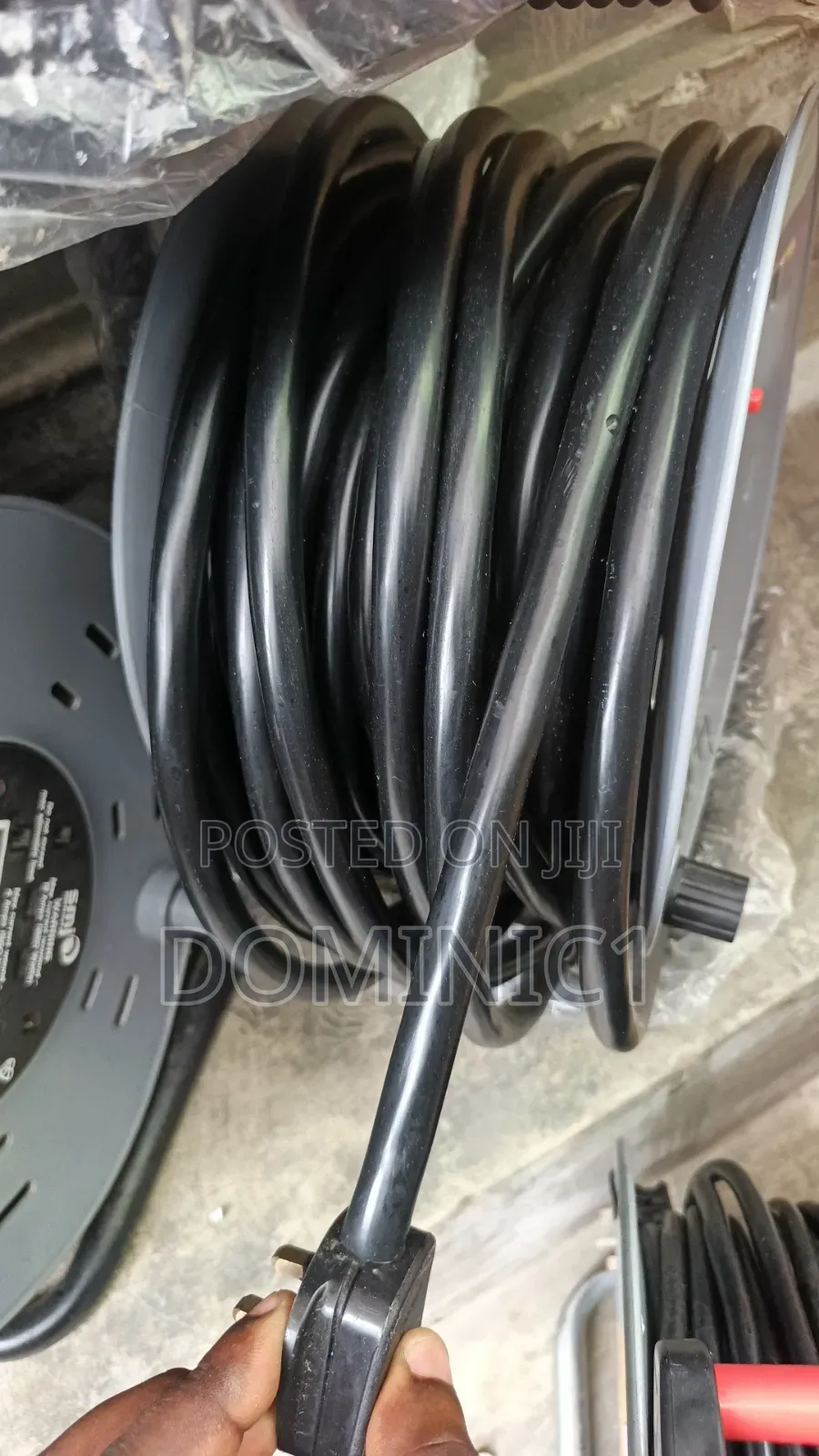SMJ 50 Meter Heavy-Duty Extension Cable Reel 4mm Thickness