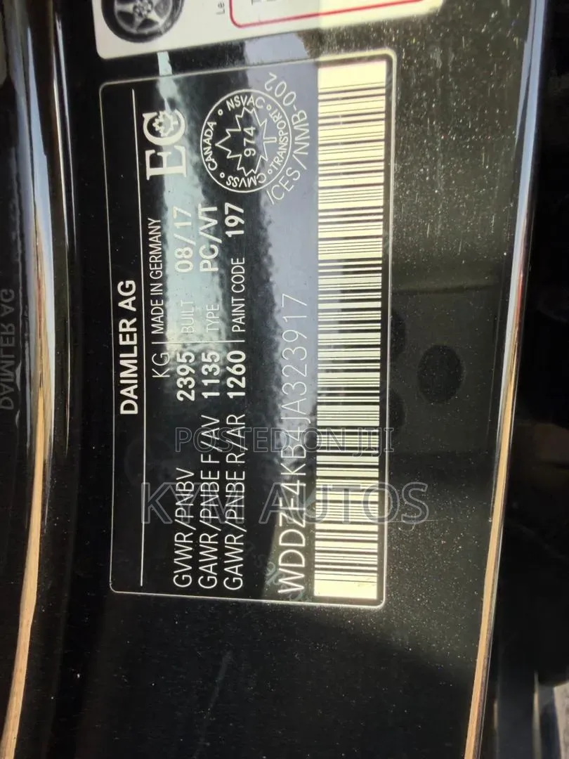Mercedes-Benz E300 4Matic AWD Sedan (2.0L 4cyl 9A) 2017 Black