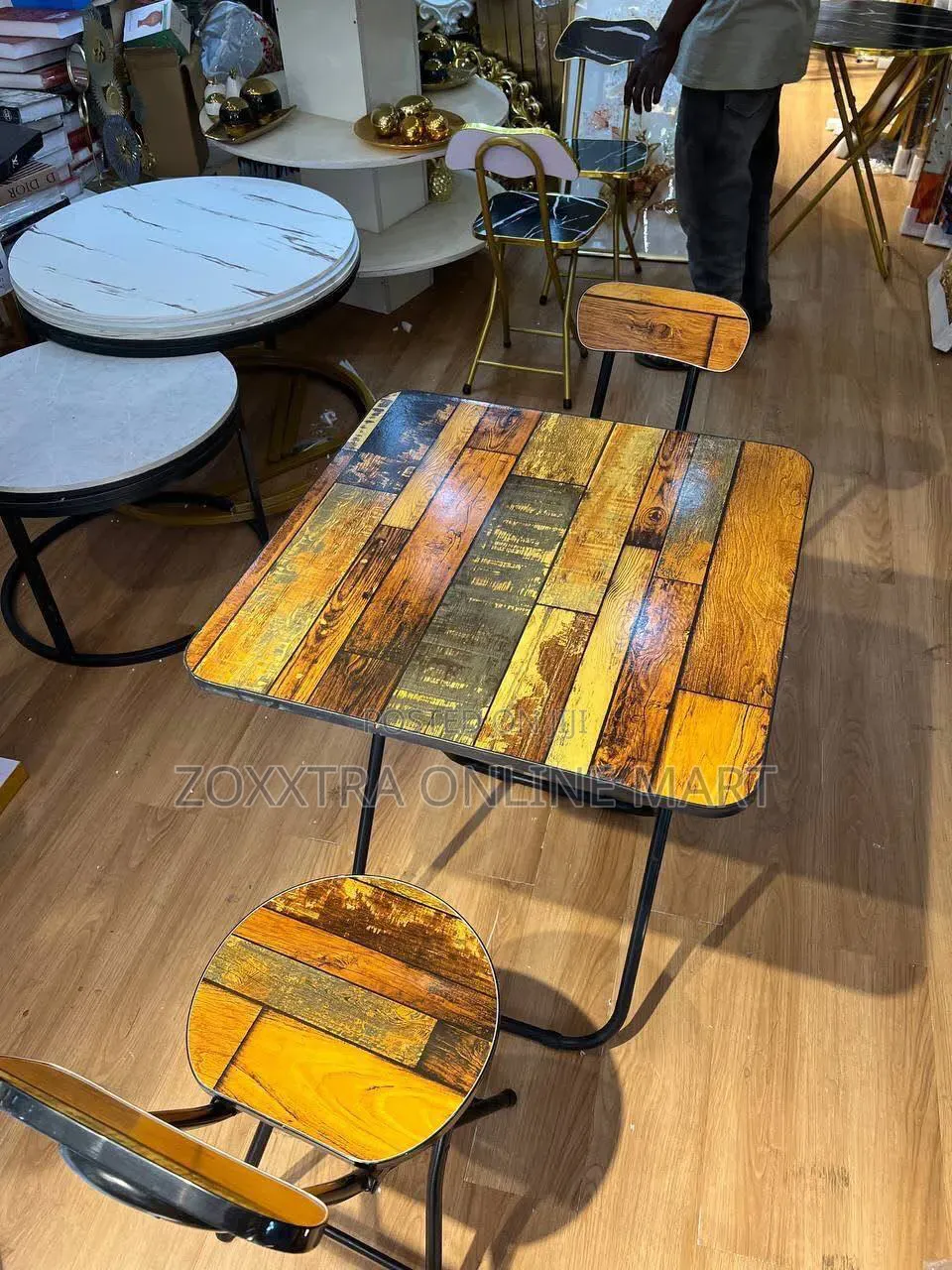 Foldable Table With 2 Chairs