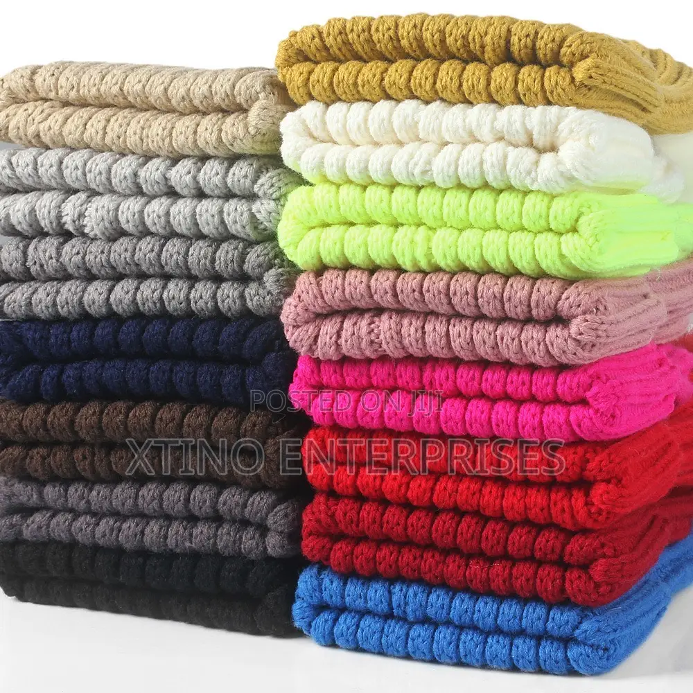 Beanie Winter Thickened Knitted Wool Hat Thrift