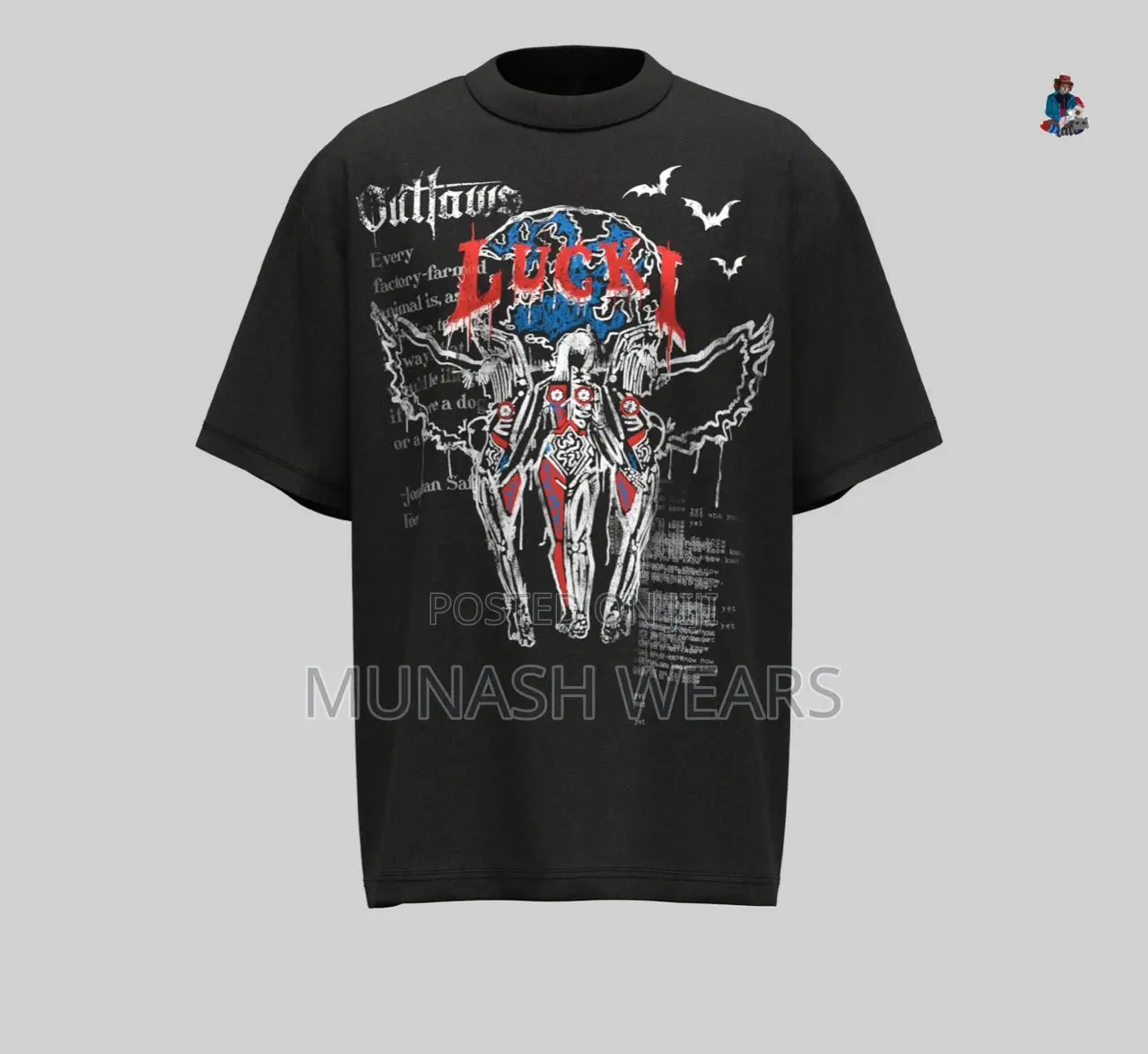 3d Denim Tshirt M-3xl