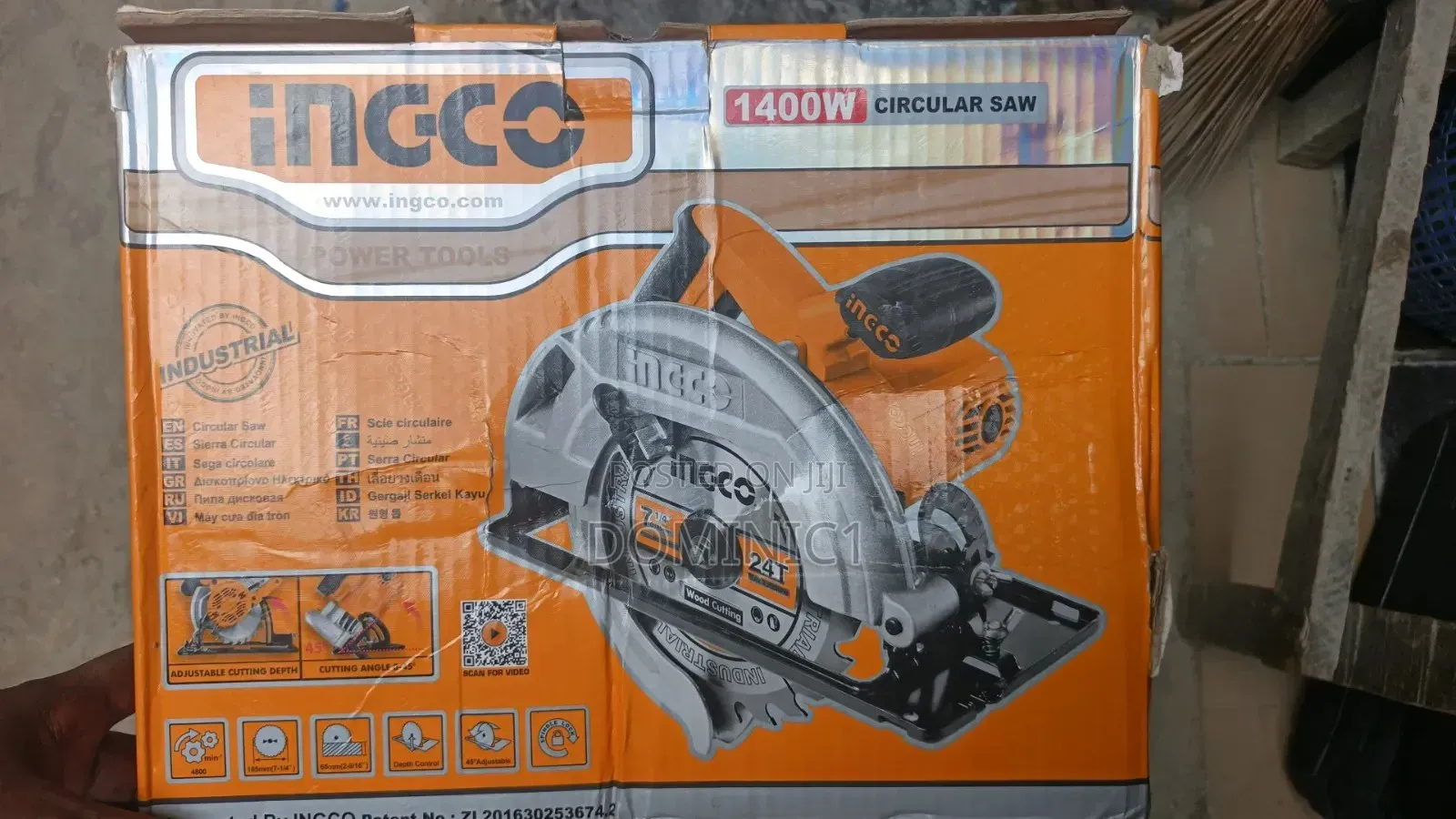 Ingco Industrial 1400w Corded Circular Saw.