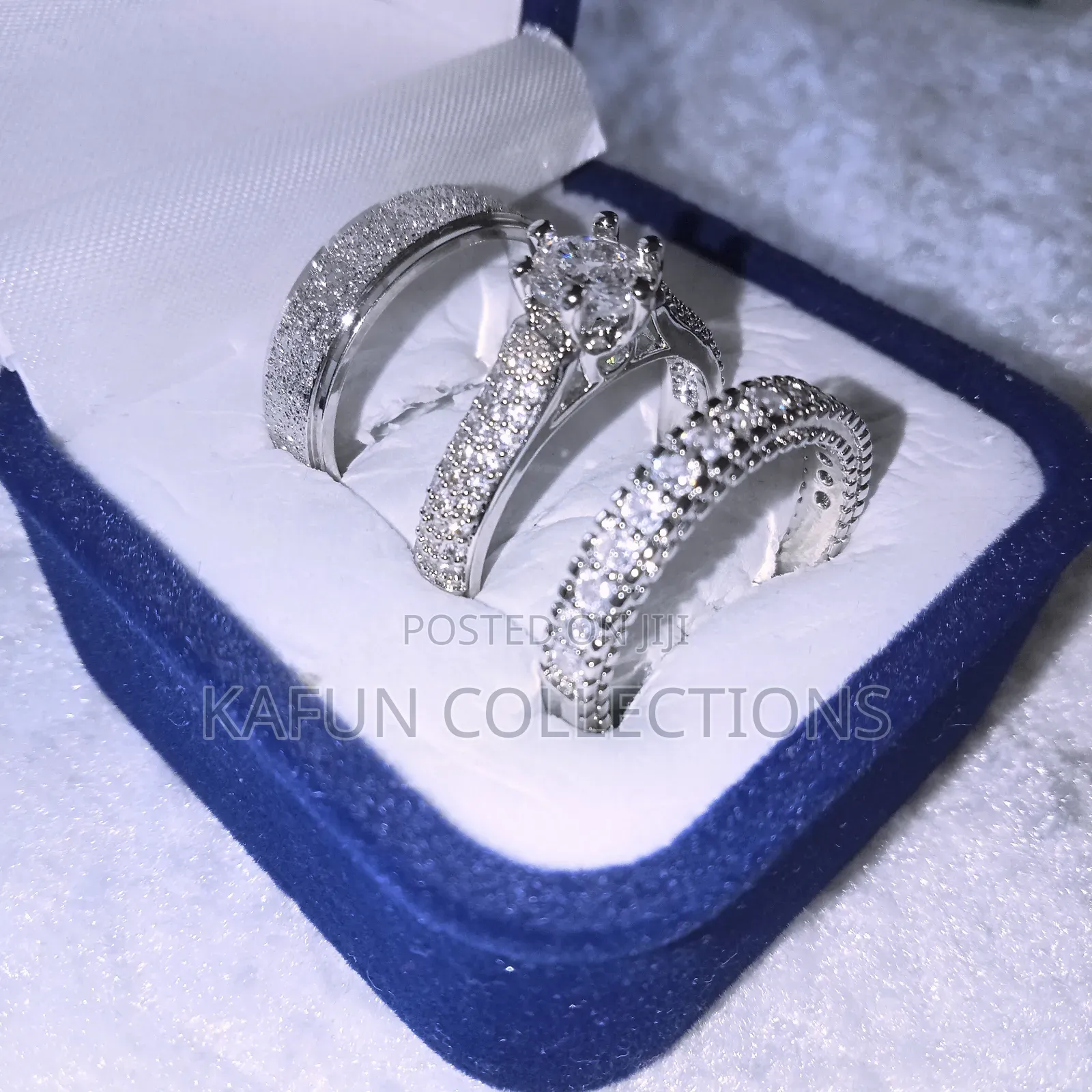 Full Zirconia Quality Couples Ring Set
