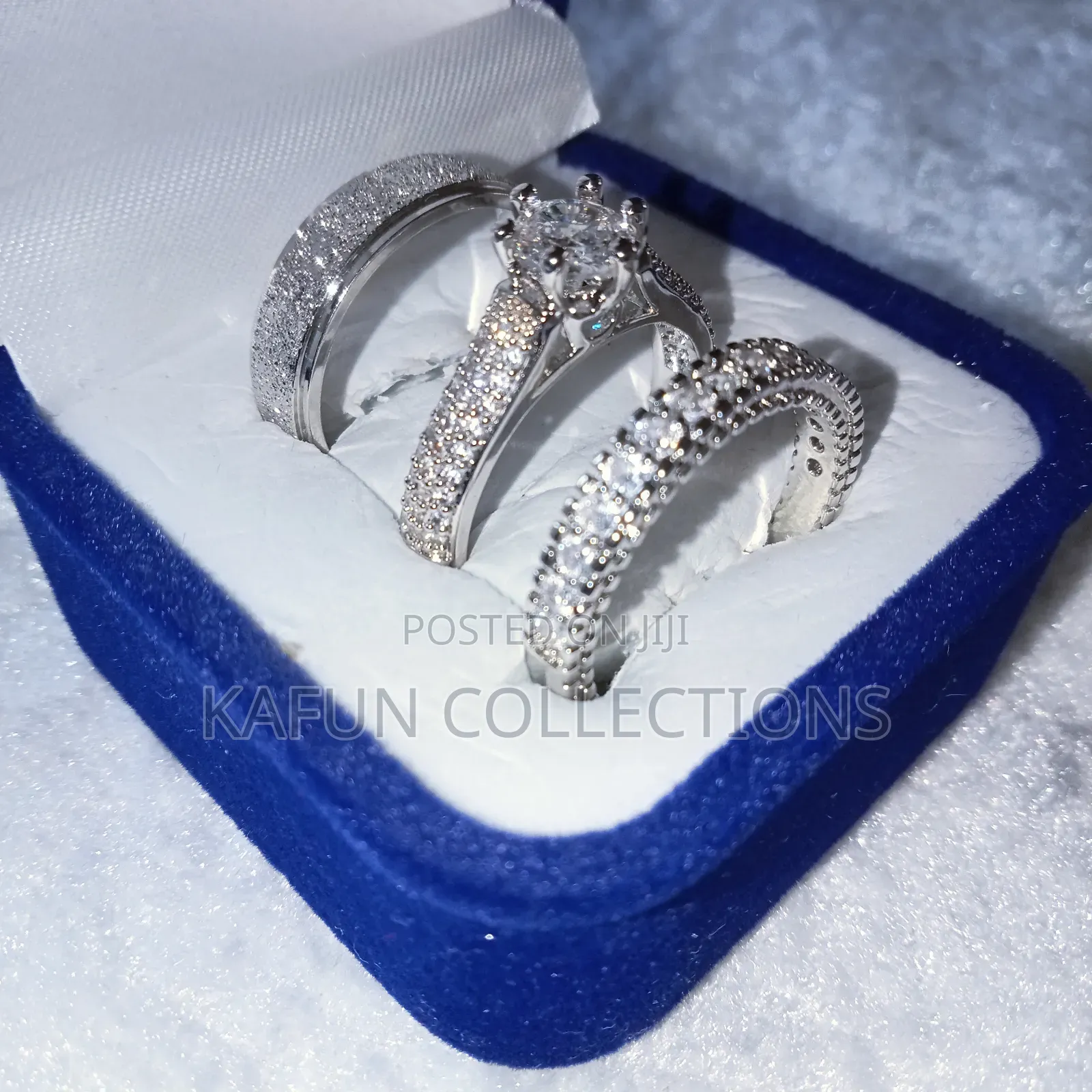 Full Zirconia Quality Couples Ring Set