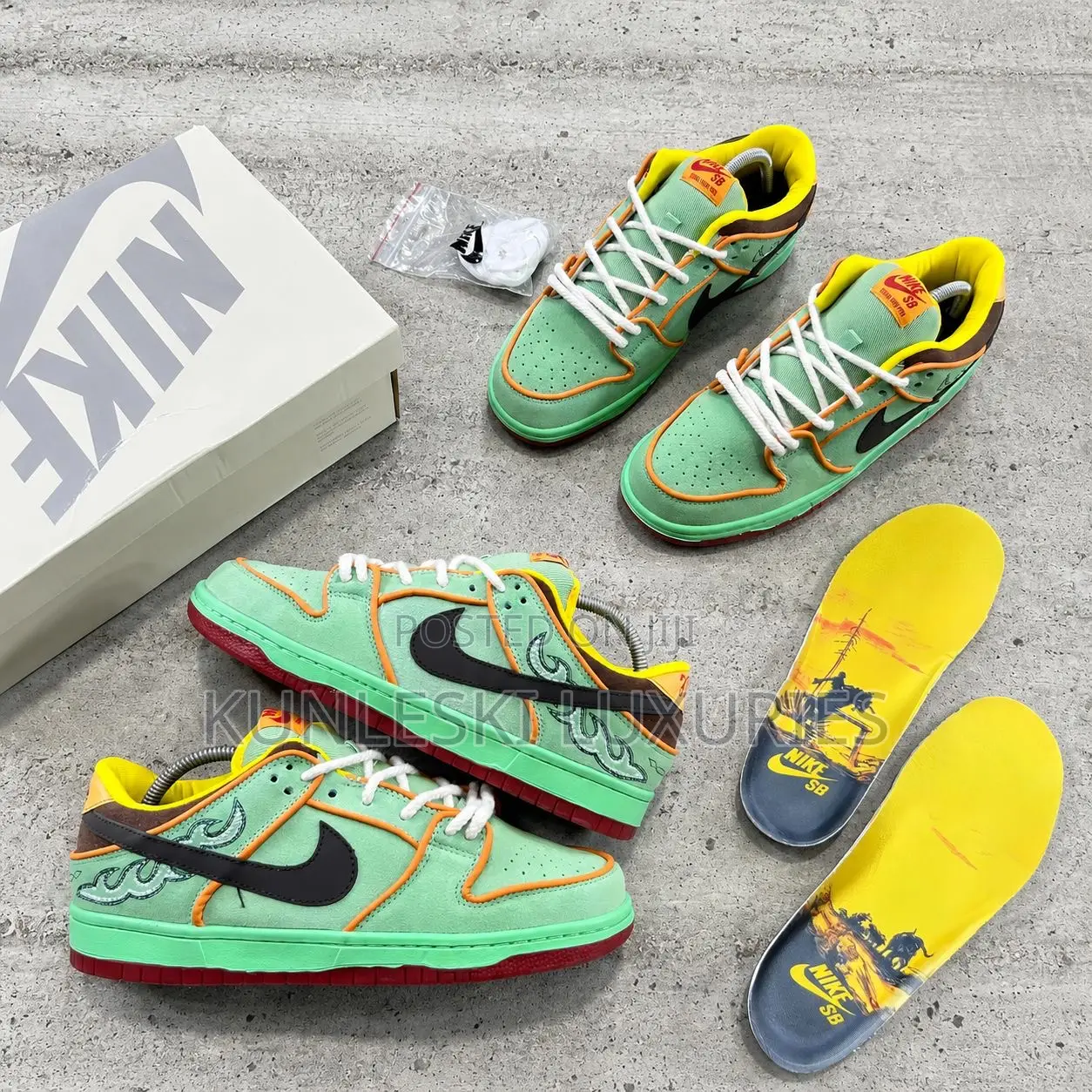 Original Nike Sb Dunk Low Retro Se Black History Month Sneakers