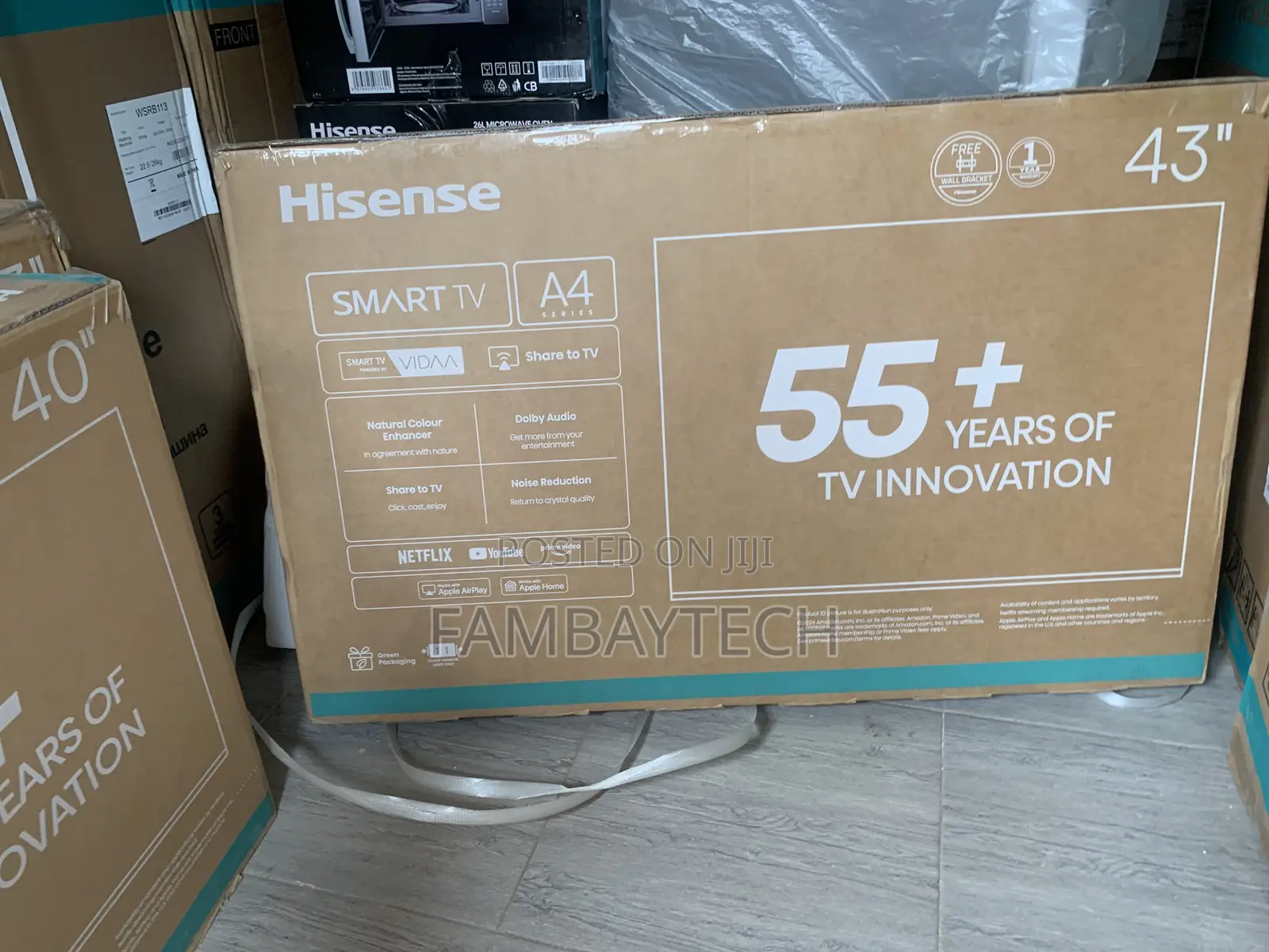 Modern Design Hisense 43 Inches Smart Tv