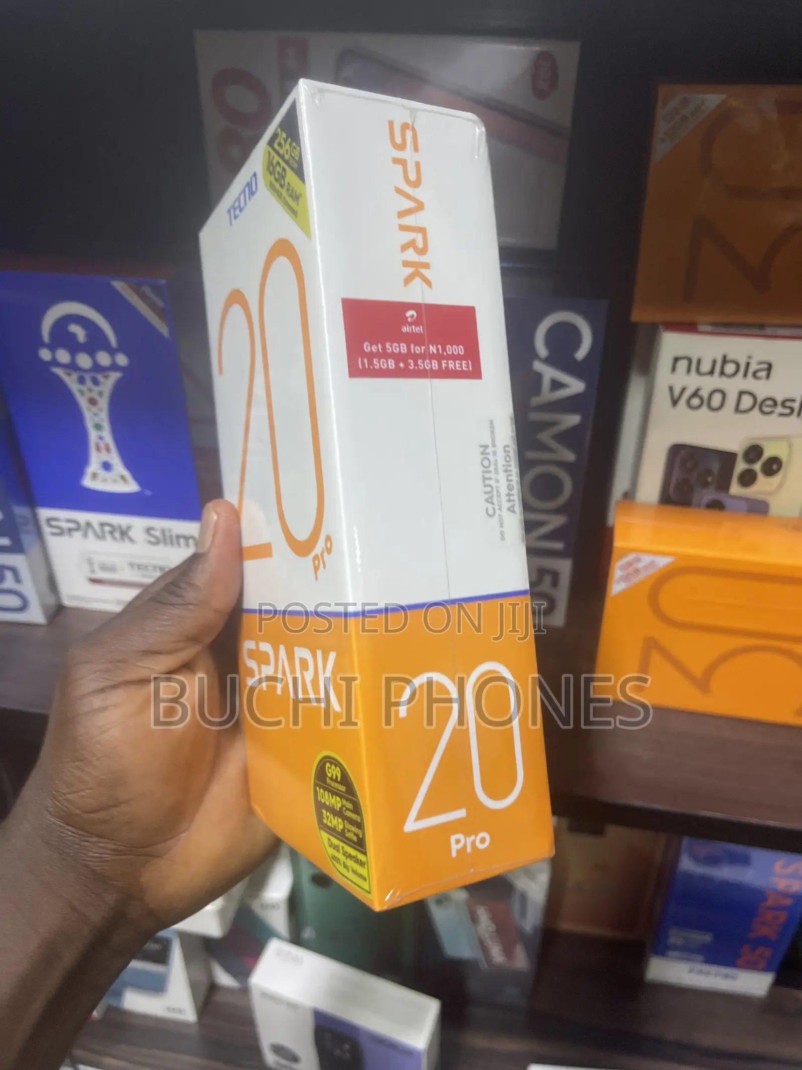 New Tecno Camon 20 Pro 256 GB Black