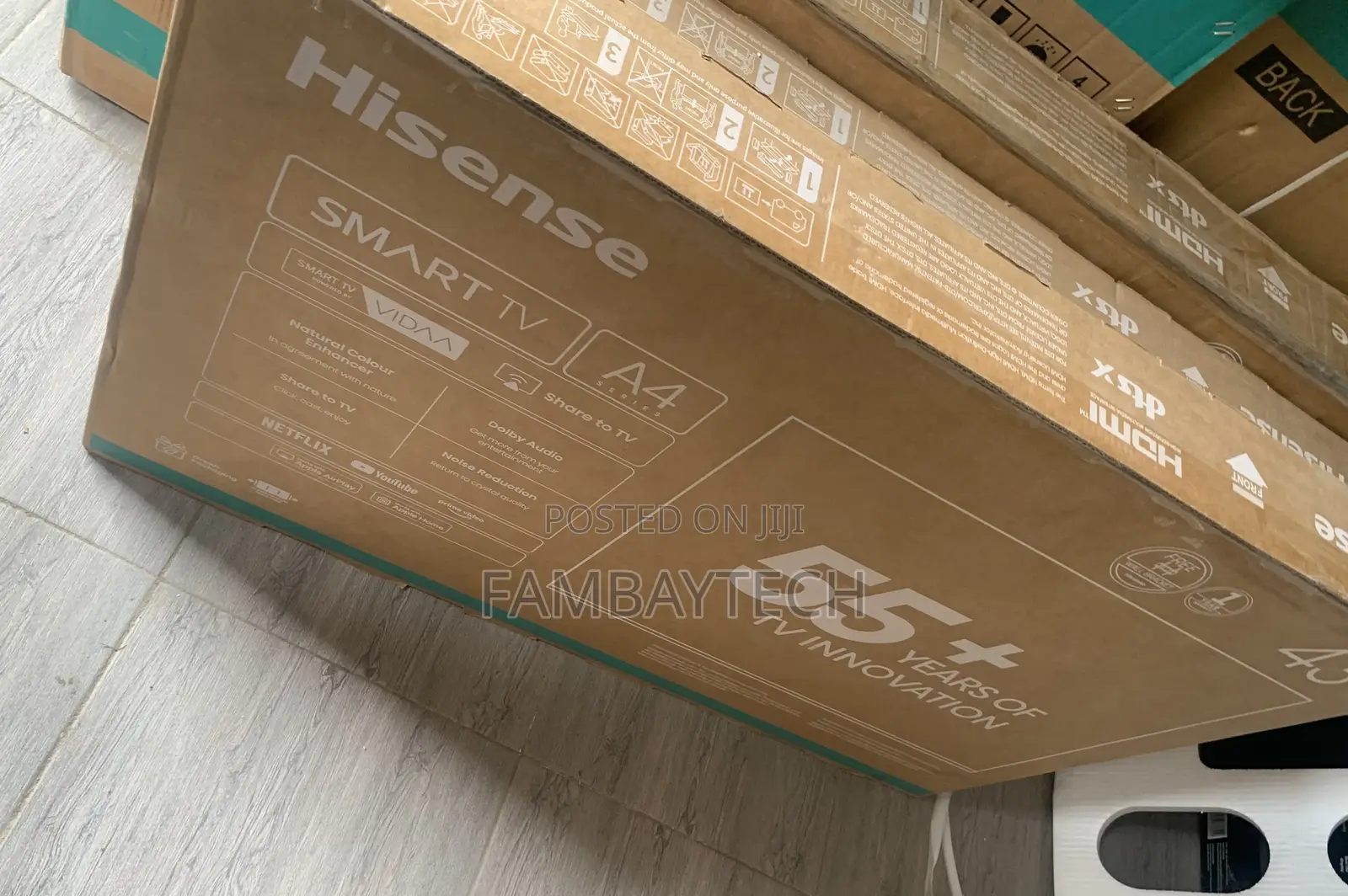 Sharp Display 43'' Hisense Smart Tv With Netflix, Youtube Prime Video