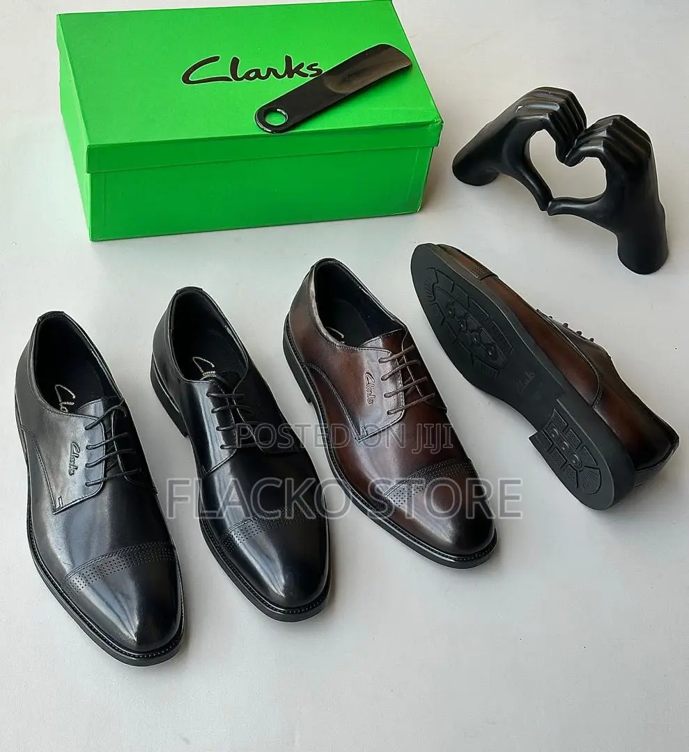 Original Clark’S Leather Formal Brogue Shoes