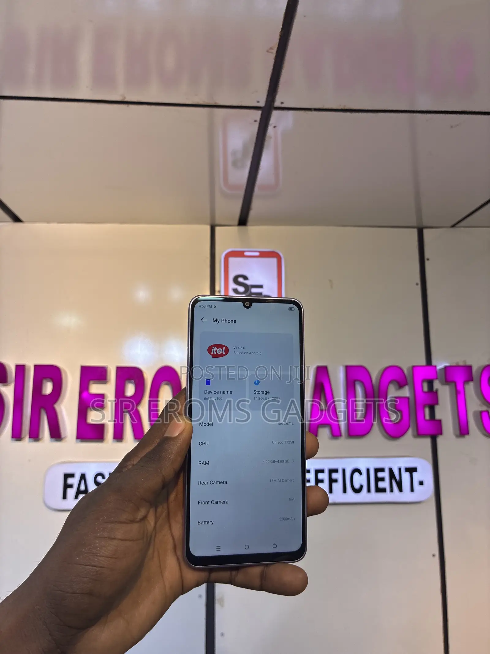 Itel City 100 128 GB Purple