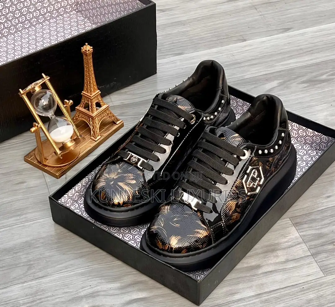 Original Philipp Plein Leather Sneakers