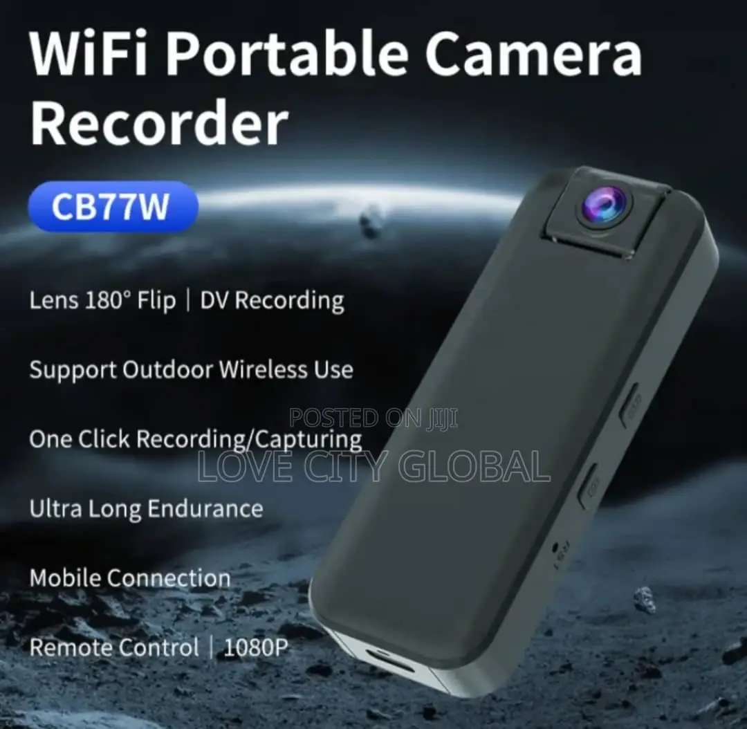 Mini Smart Clip-on Wifi Cb77w Camera Body Cam Night Vision Mobile App