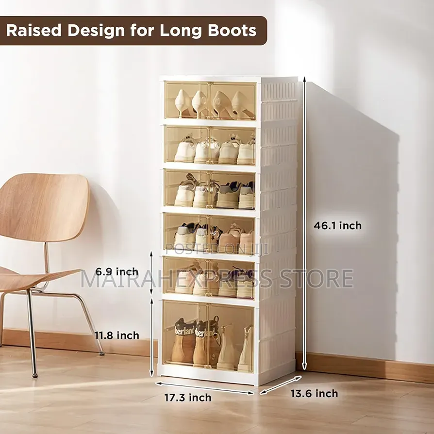 Double Door Luxury Shoe Rack (Acrylic Cover) 2st7