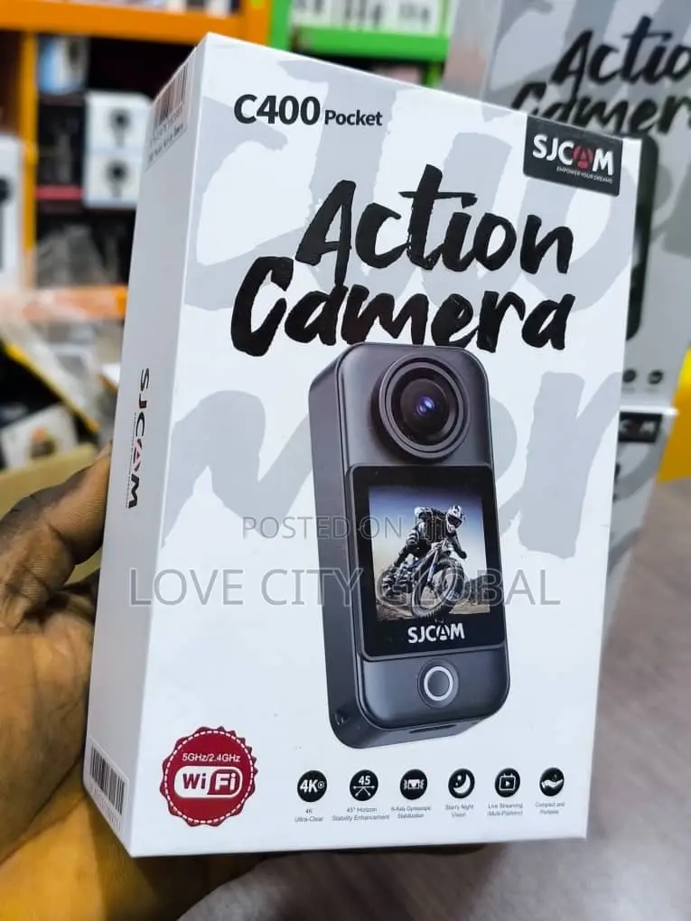 Sjcam C400 Pocket Action Camera Wifi Hd Touchscreen,Wearable Cam