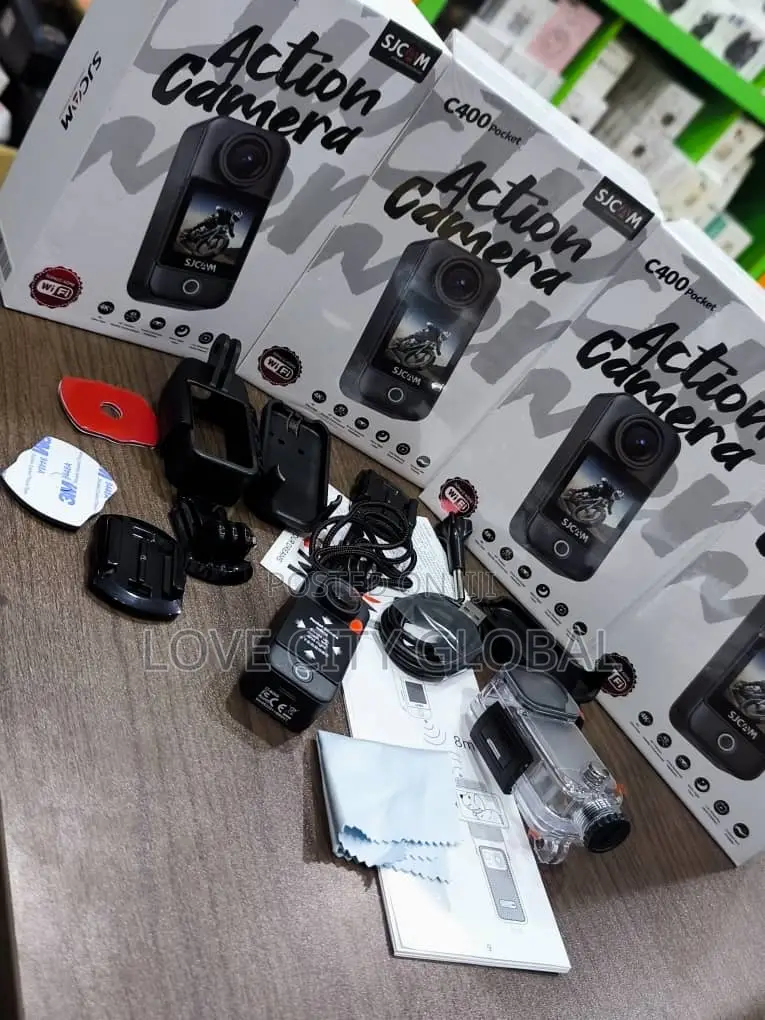 Sjcam C400 Pocket Action Camera Wifi Hd Touchscreen,Wearable Cam