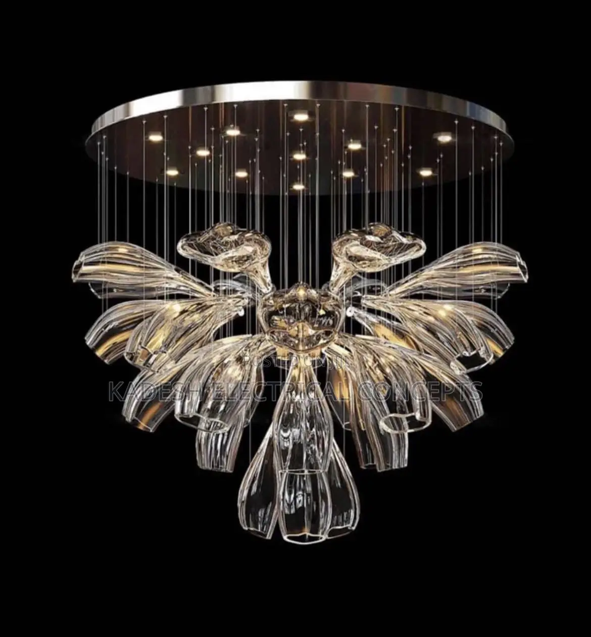 Modern Luxury Crystal Led Chandelier Living Room Restaurant Hotel