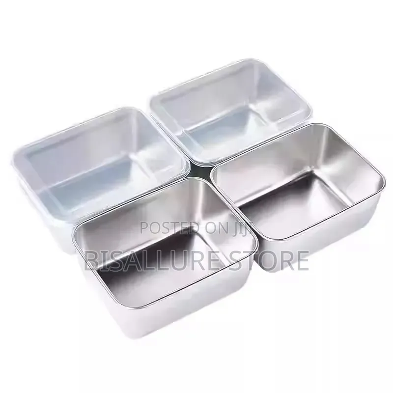 3 Pieces Stainless Bowl With Lid