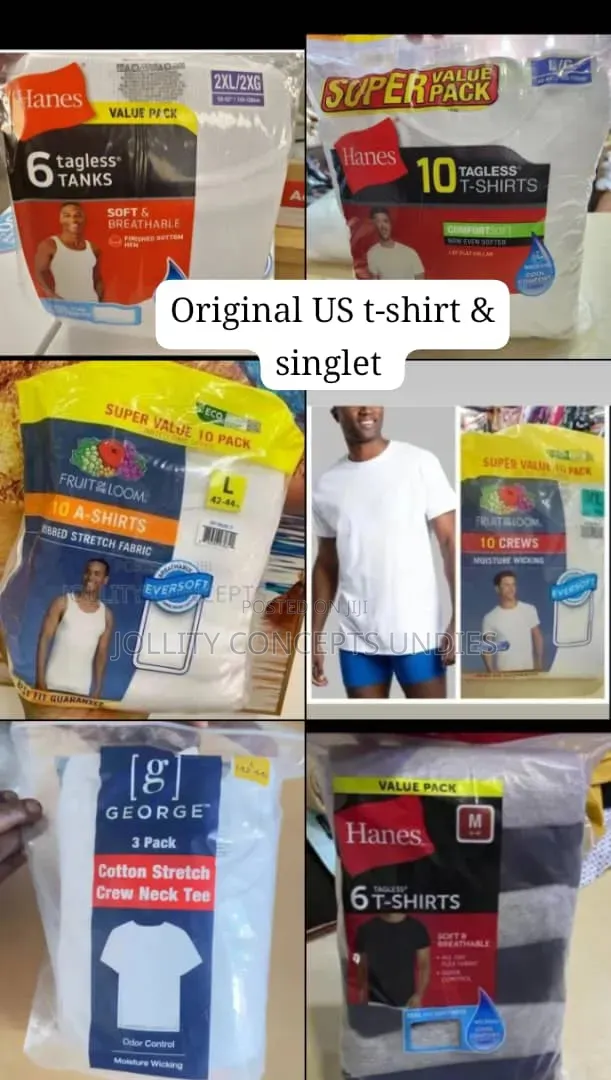 Original Uk and Us Underwears T-Shirt and Boer