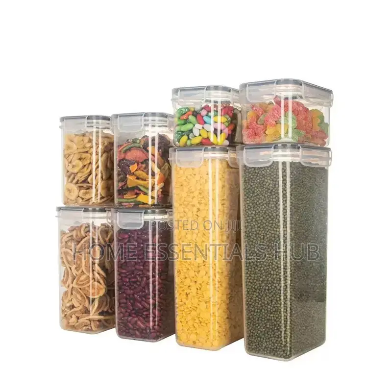 8 Pieces Transparent Plastic Containers