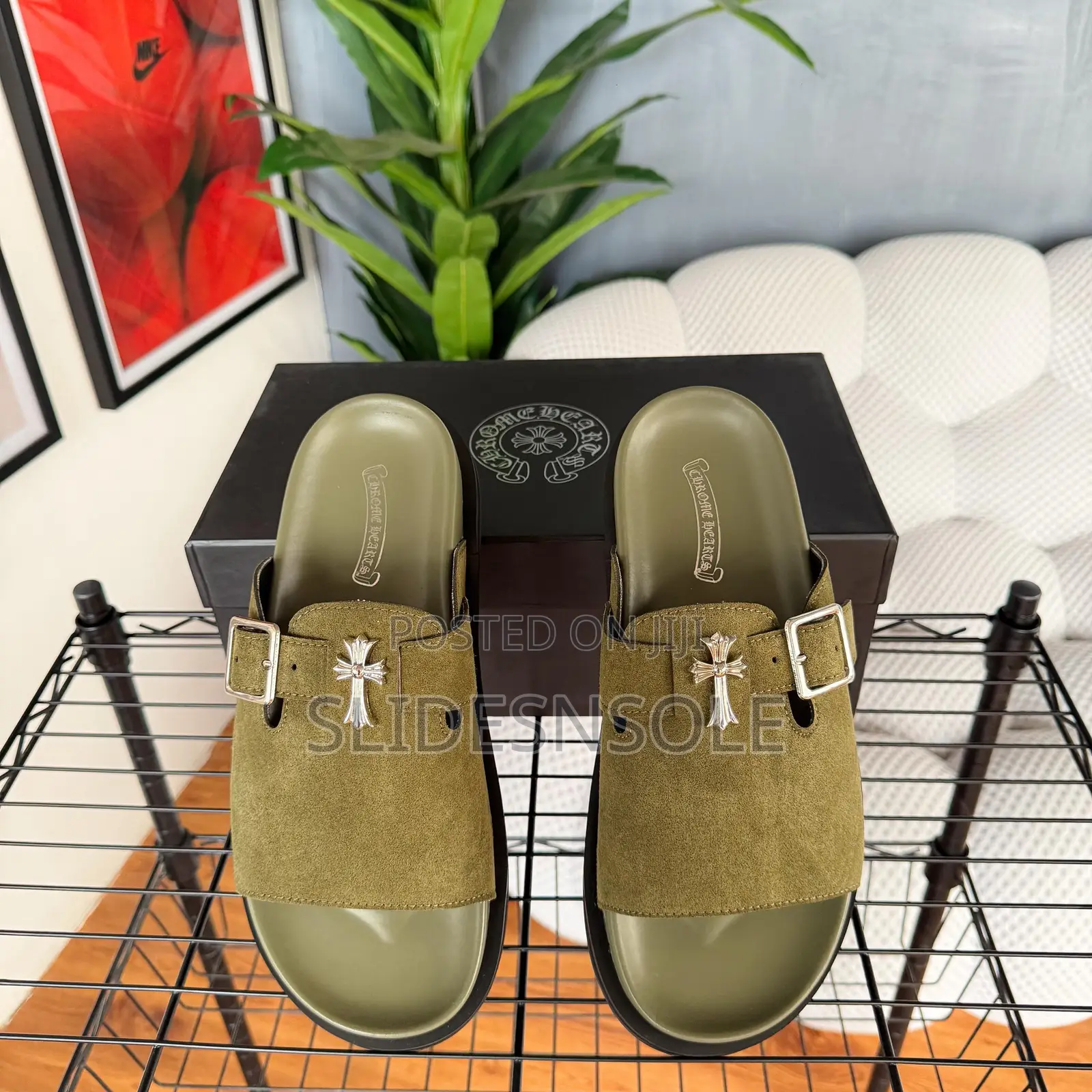 Chrome Hearts Buckle Slides