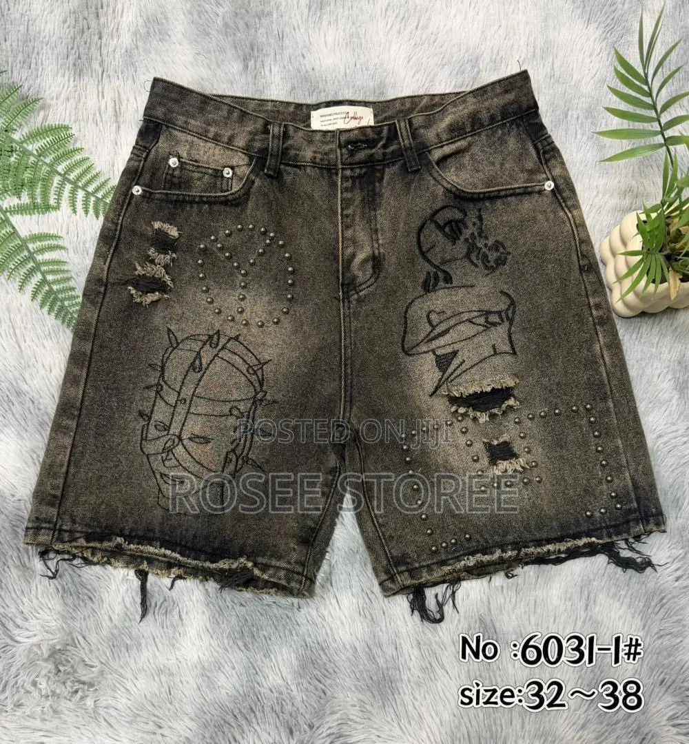 Men Jeans Baggy Shorts